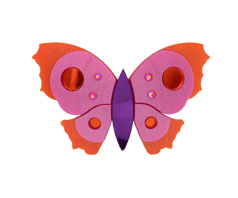 Papillon Rose&amp;Orange Brooch
