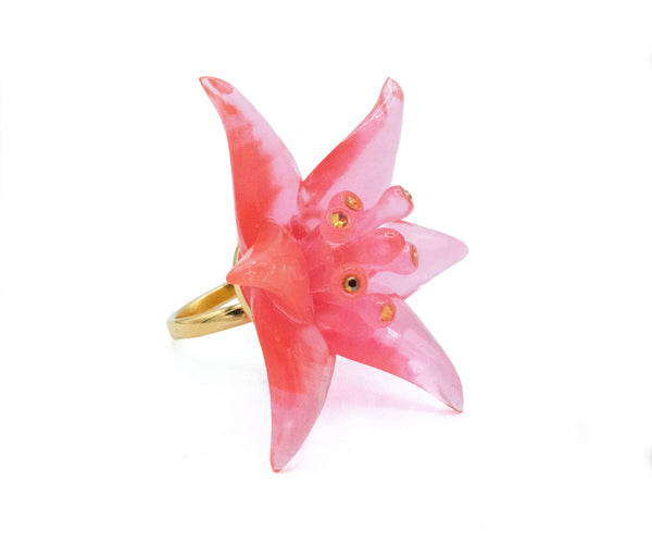 Pink Lily Ring