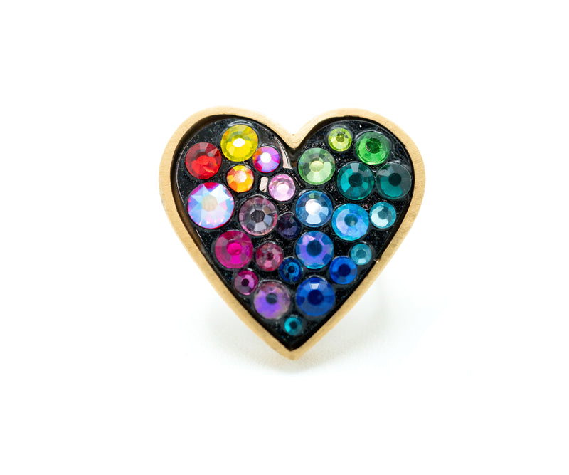 Anillo Heart Rainbow