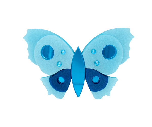 Blue Papillon Pin