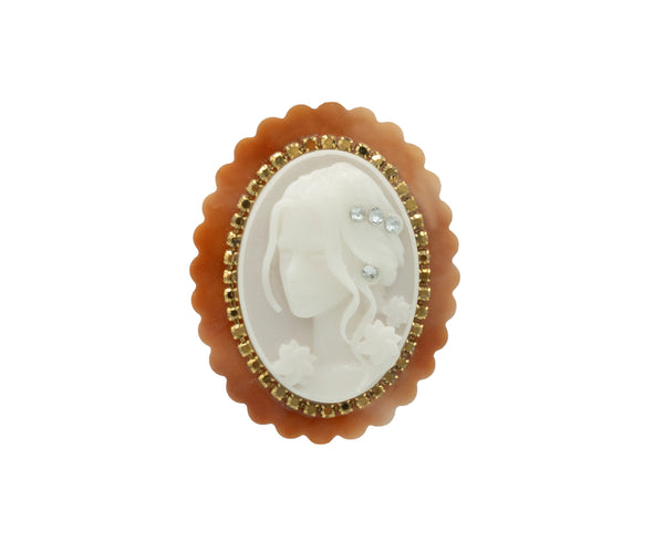 Broche camafeo mármol